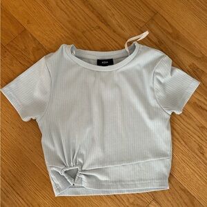 AQUA NWOT xs light blue crop top